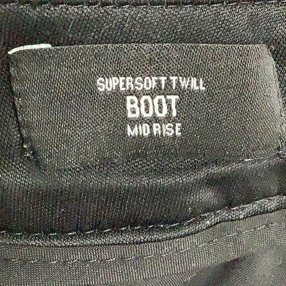 Express Size 10R Super Soft Twill Boot Mid Rise Black Dress Pants Preloved - Picture 9 of 9